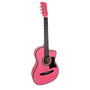 38in Cutaway Acoustic Guitar with guitar bag - Pink