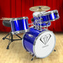 Children's 4pc Drum Kit - Blue