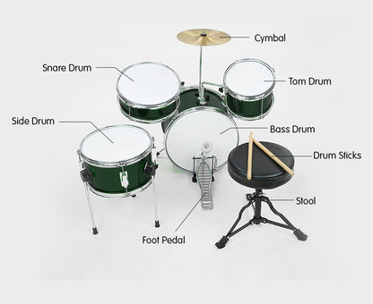 Children's 4pc Drumkit - Green