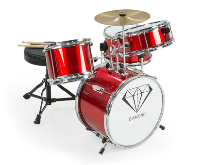 Children's 4pc Drum Kit - Red