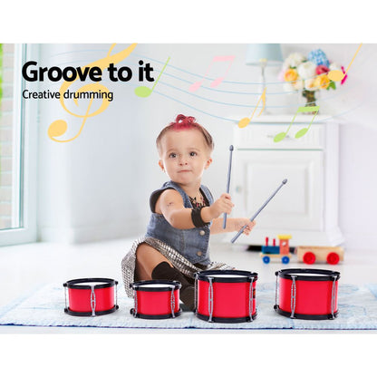 Kids 7 Drum Set Junior Drums Kit Musical  Toys Childrens Mini Big Band