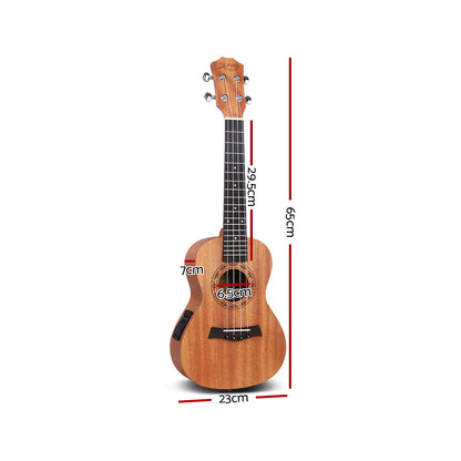 ALPHA 26 Inch Tenor Ukulele Electric Mahogany Hawaii Guitar