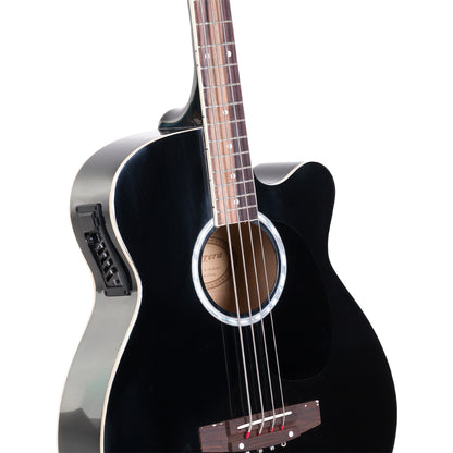 Karrera 43in Acoustic Bass Guitar - Black